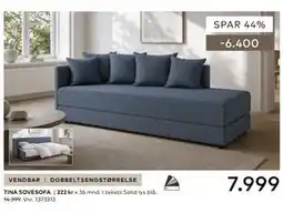 Skeidar TINA SOVESOFA tilbud