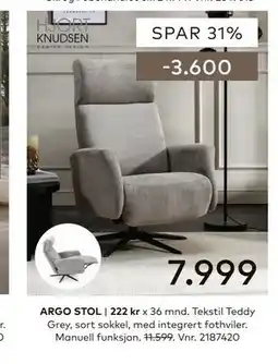 Skeidar ARGO STOL tilbud