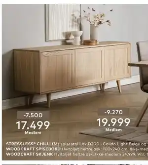 Skeidar WOODCRAFT SKJENK tilbud