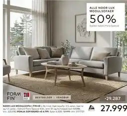 Skeidar NOOR LUX MODULSOFA tilbud