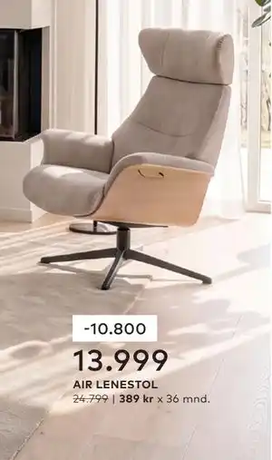Skeidar AIR LENESTOL tilbud