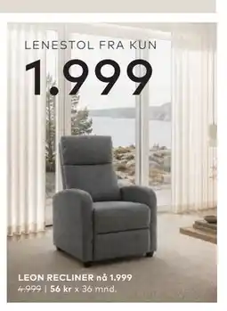 Skeidar LEON RECLINER tilbud