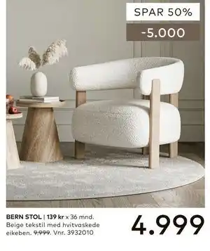 Skeidar BERN STOL tilbud