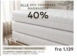 Skeidar XOV KOMFORT 5 VENDBAR MADRASS tilbud