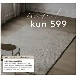 Skeidar LÆRDAL GULVTEPPE tilbud