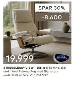 Skeidar STRESSLESS VIEW tilbud
