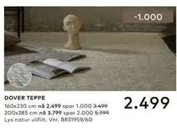 Skeidar DOVER TEPPE tilbud