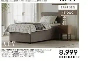 Skeidar XOV PREMIUM 10 OPPBEVARINGSSENG tilbud