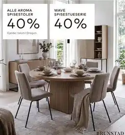 Skeidar ALLE AROMA SPISESTOLER tilbud