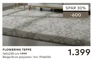 Skeidar FLOWERING TEPPE tilbud