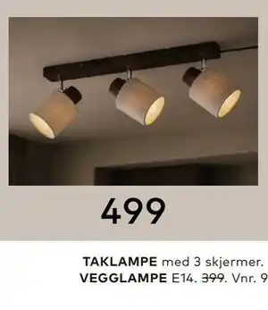 Skeidar TAKLAMPE tilbud