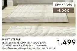 Skeidar MISATO TEPPE tilbud