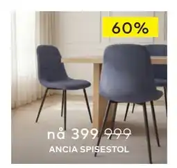 Skeidar ANCIA SPISESTOL tilbud