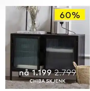 Skeidar CHIBA SKJENK tilbud