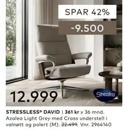 Skeidar STRESSLESS DAVID tilbud
