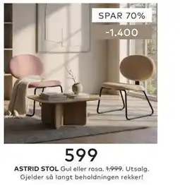 Skeidar ASTRID STOL tilbud