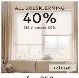Skeidar ALL SOLSKJERMING tilbud