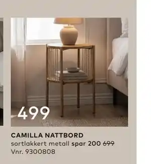 Skeidar CAMILLA NATTBORD tilbud