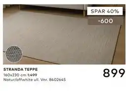 Skeidar STRANDA TEPPE tilbud