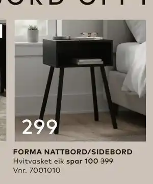Skeidar FORMA NATTBORD/SIDEBORD tilbud