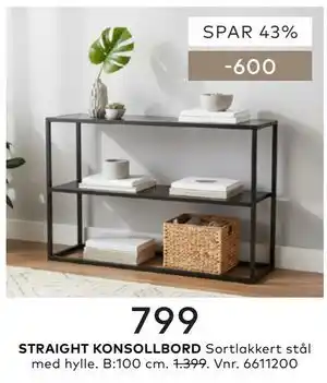 Skeidar STRAIGHT KONSOLLBORD tilbud