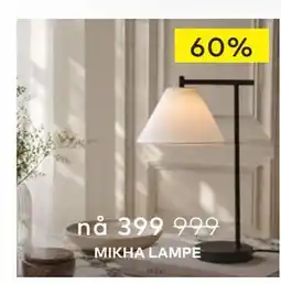 Skeidar MIKHA LAMPE tilbud