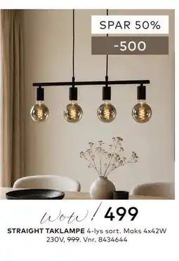 Skeidar STRAIGHT TAKLAMPE tilbud