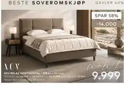 Skeidar XOV RELAX KONTINENTAL tilbud