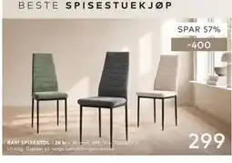 Skeidar BARI SPISESTOL tilbud