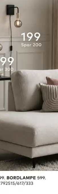 Skeidar VEGGLAMPE tilbud