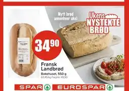 Spar Fransk Landbrød tilbud