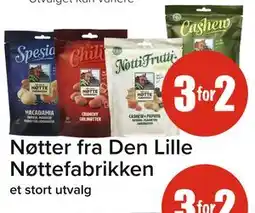Spar Nøtter fra Den Lille Nøttefabrikken tilbud