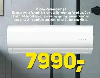 Megaflis Midea Varmepumpe tilbud