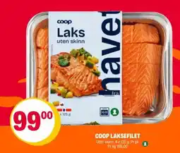 Coop Extra Coop laksefilet tilbud