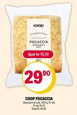 Coop Extra COOP FOCACCIA tilbud