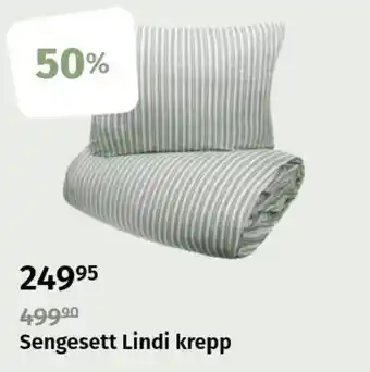 Sengesett Lindi krepp