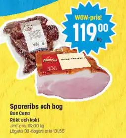 Eurocash Spareribs och bog tilbud