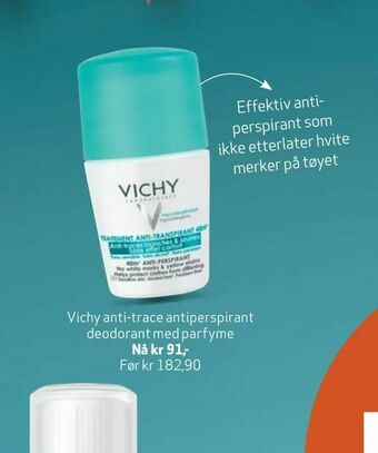 Apotek 1 Vichy anti-trace antiperspirant deodorant med parfyme tilbud