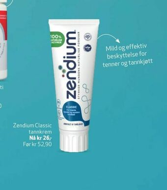 Apotek 1 Zendium Classic tannkrem tilbud