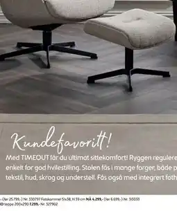 Bohus TIMEOUT Fotskammel tilbud