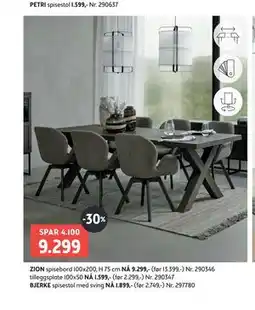 Bohus ZION spisebord tilbud