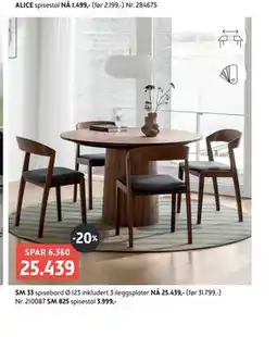 Bohus SM 33 spisebord tilbud