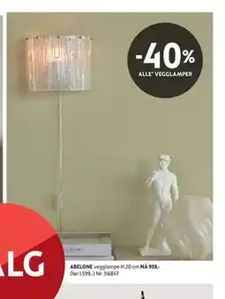 Bohus ABELONE vegglampe tilbud