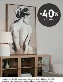Bohus REFLEX canvas bilde med ramme 83x123 tilbud