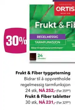Apotek 1 Frukt & Fiber tyggeterning tilbud