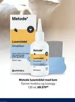 Apotek 1 Metode lusemiddel med kam tilbud