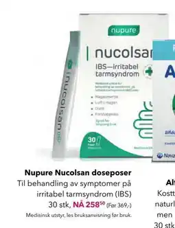 Apotek 1 Nupure Nucolsan doseposer tilbud