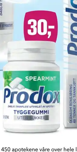 Apotek 1 Prodox TYGGEGUMMI tilbud