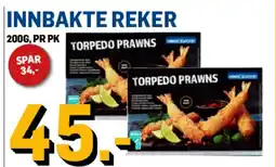 Price Lagerbutikk Innbakte reker tilbud