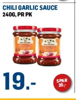 Price Lagerbutikk Chili garlic sauce , pr pk tilbud